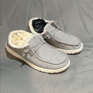 Hey Dude Women’s Gray Slip-On Loafers